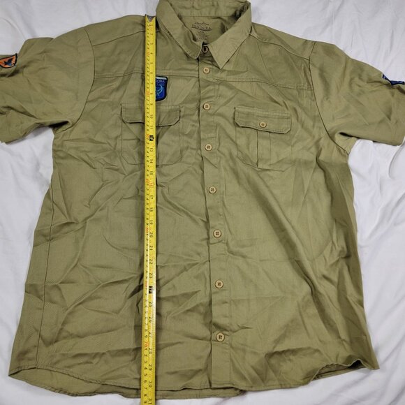 Disney Parks Pandora Mens XXL Green Button Shirt The World Of Avatar Casual - Picture 8 of 9
